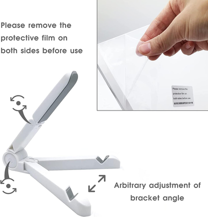 3D LED Light Glass Acrylic Writing Pad