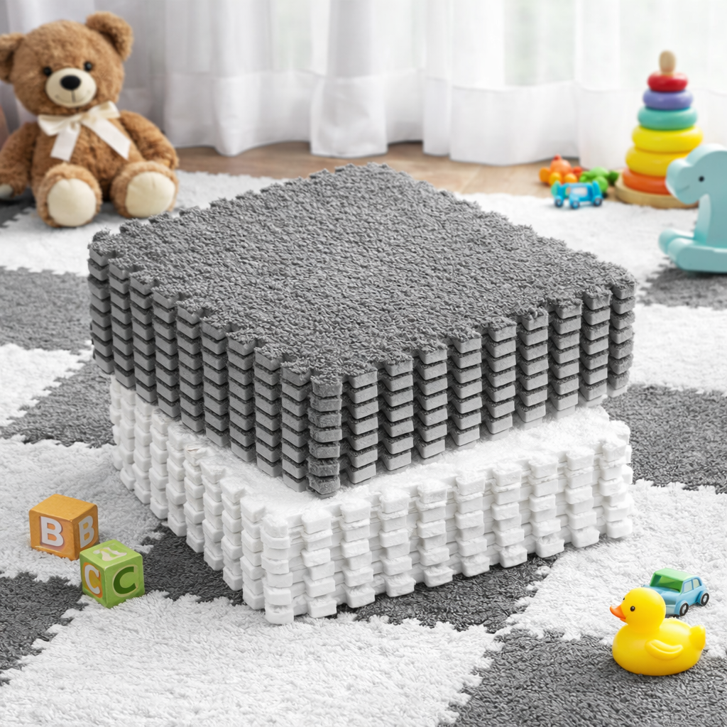 Interlocking Carpet Tiles Mat (6pc)